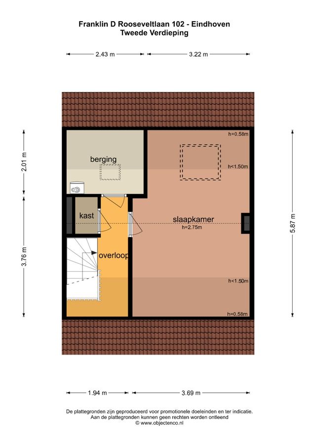 Franklin D Rooseveltlaan 102, Eindhoven - plattegrond 2