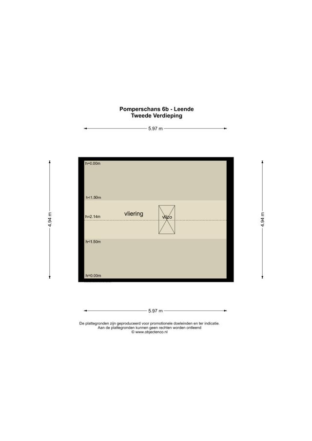 Pomperschans 6B, Leende - plattegrond 2