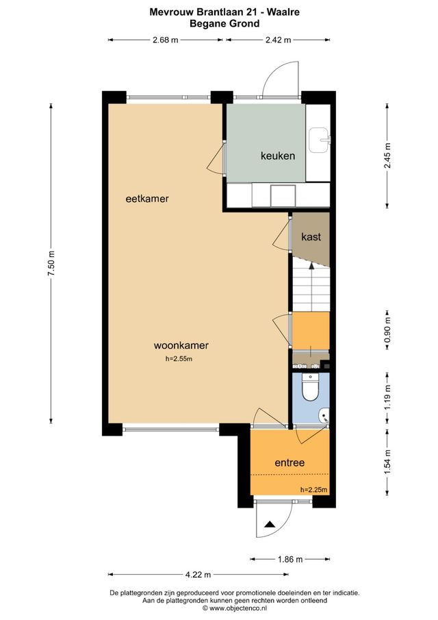 Mevr. Brantlaan 21, Waalre - plattegrond 0