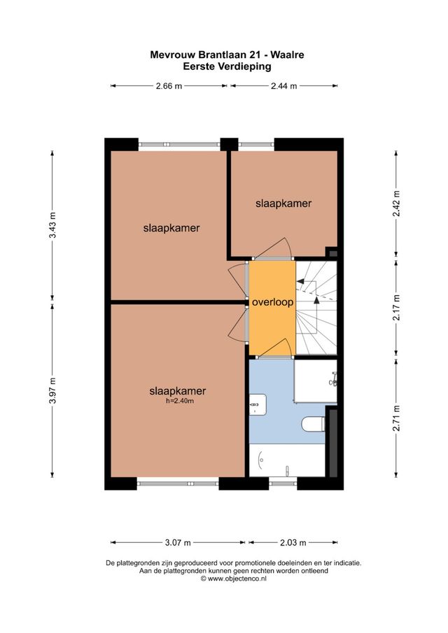 Mevr. Brantlaan 21, Waalre - plattegrond 1
