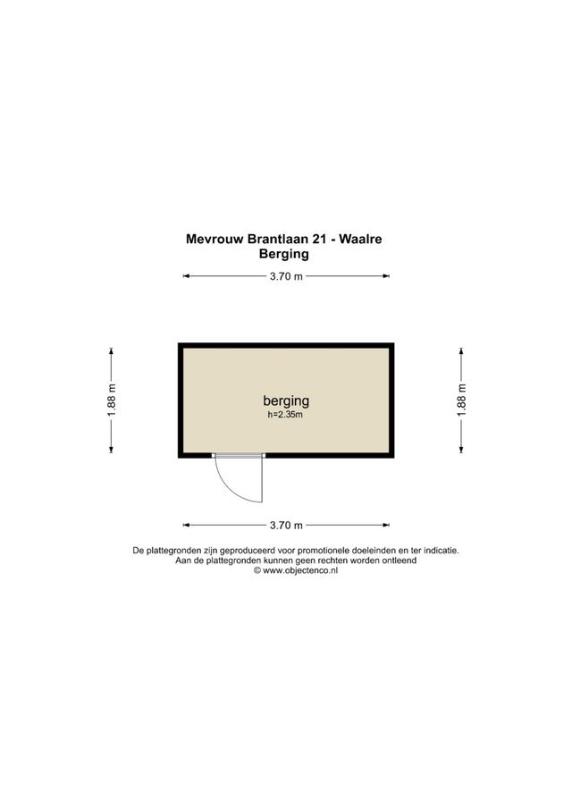 Mevr. Brantlaan 21, Waalre - plattegrond 3