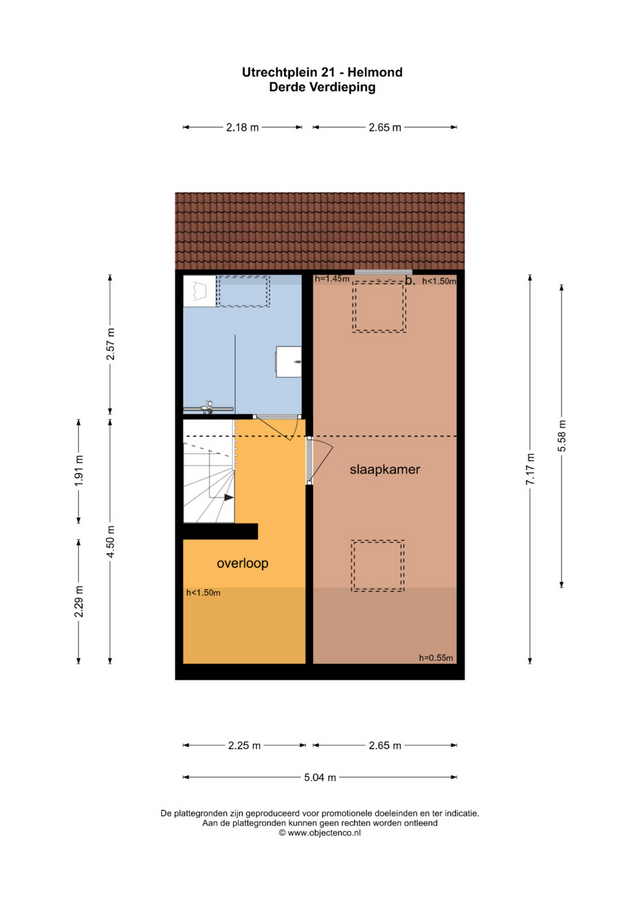 Utrechtplein 21, Helmond - plattegrond 1