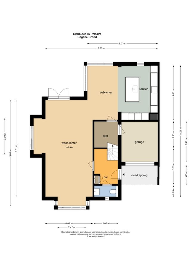 Elshouter 65, Waalre - plattegrond 0