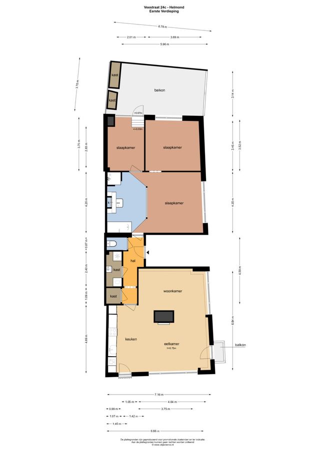 Veestraat 24C, Helmond - plattegrond 0