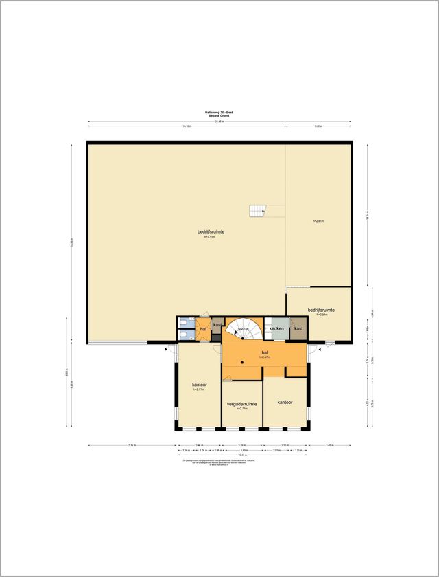 Hallenweg 36, Best - plattegrond 0