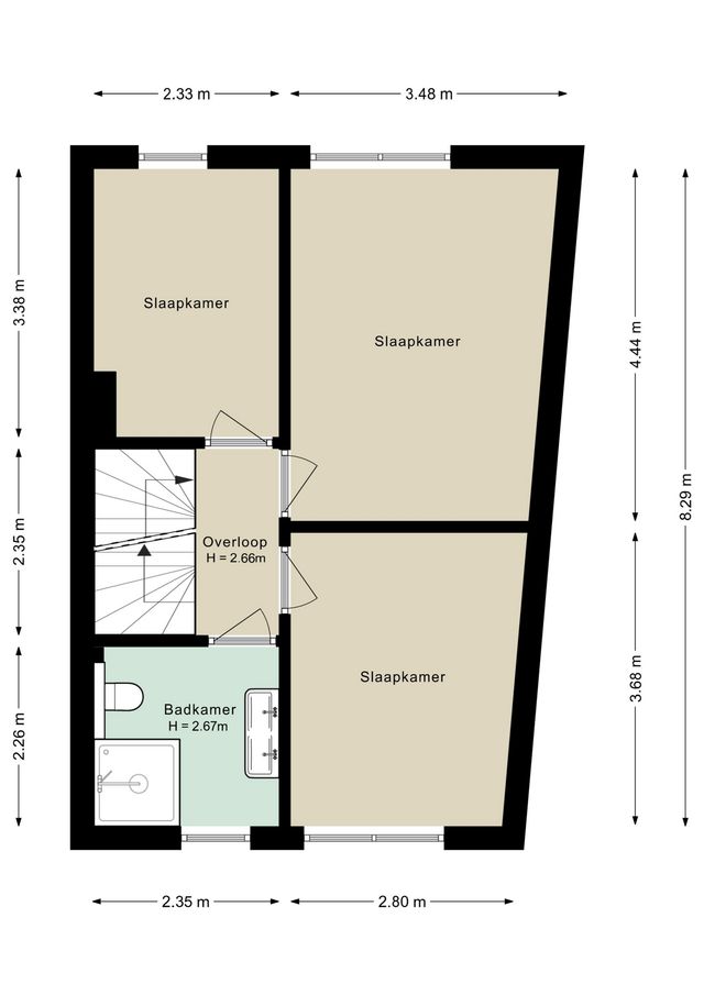 Houtduifstraat 13, Sterksel - plattegrond 1