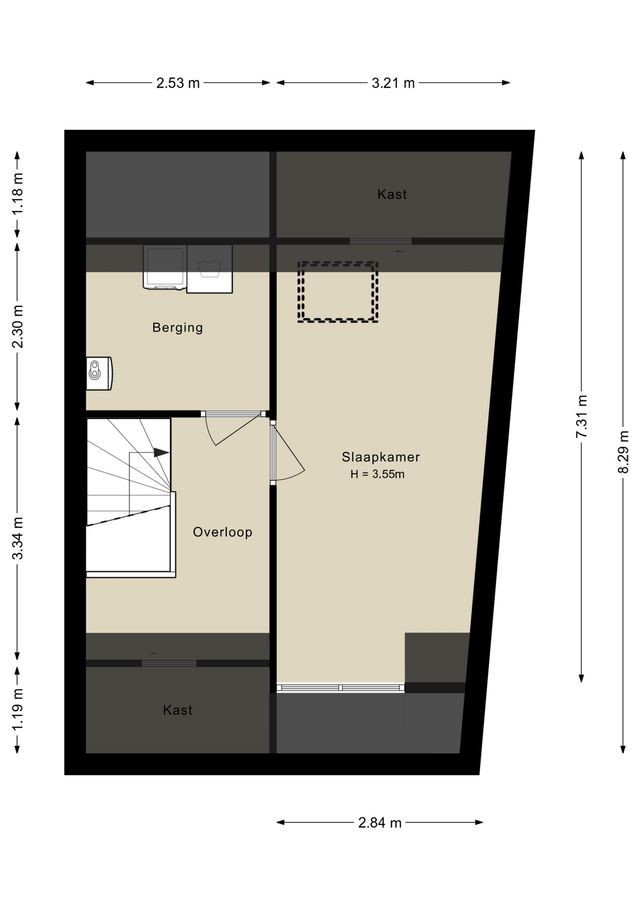 Houtduifstraat 13, Sterksel - plattegrond 2