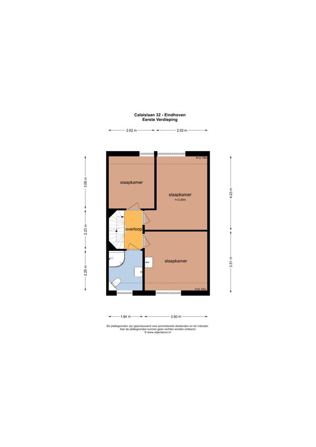 Calaislaan 32, Eindhoven - plattegrond 1