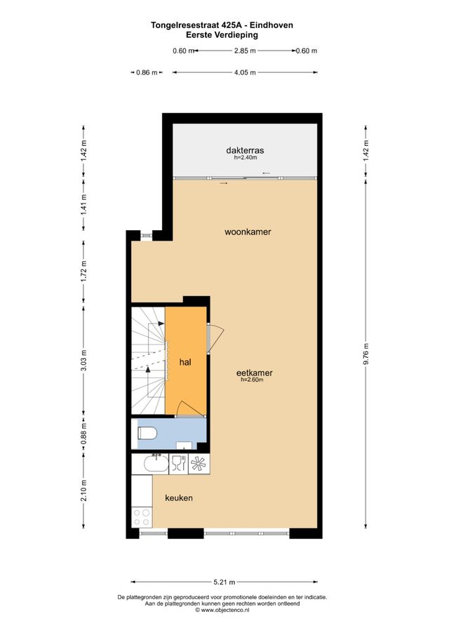 Tongelresestraat 425A, Eindhoven - plattegrond 1