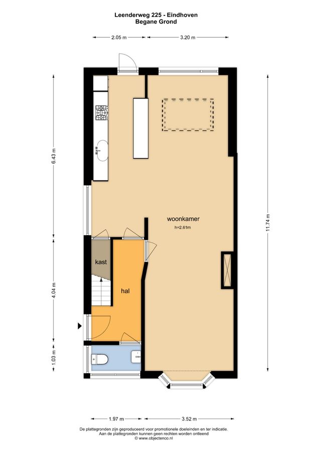 Leenderweg 225, Eindhoven - plattegrond 0