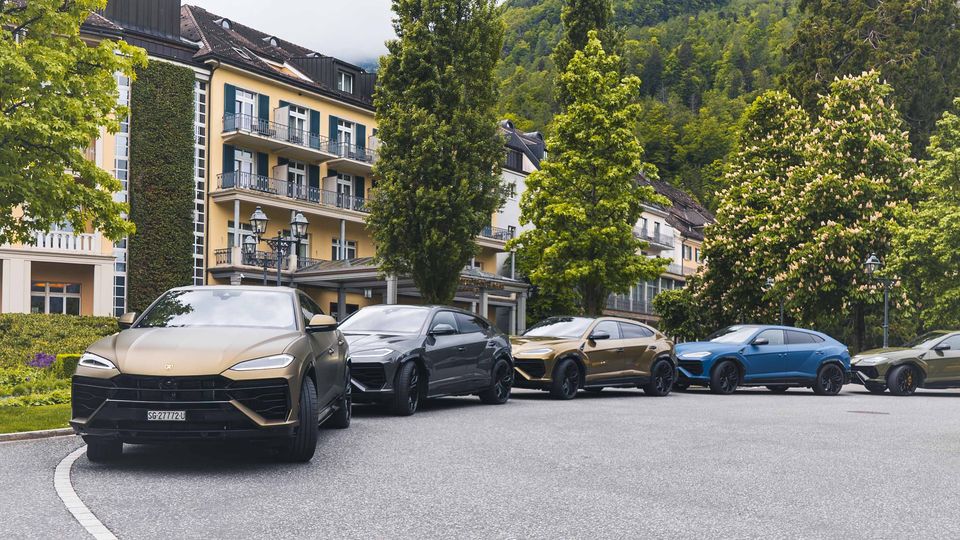 Urus SE dynamic launch Grand Resort Bad Ragaz