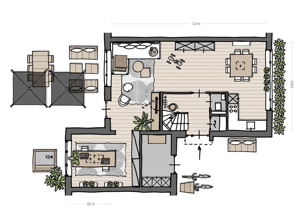 2 onder 1 kapwoning Large, bouwnummer 5 , THOLEN