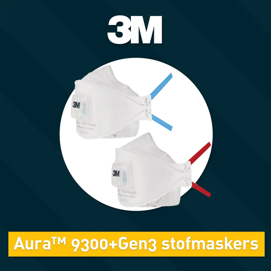 3M™ Aura™ 9300+Gen3 Serie stofmaskers