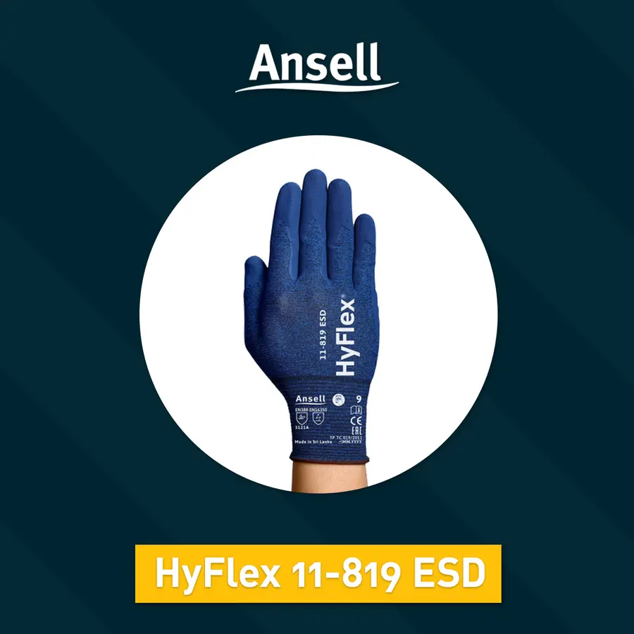 Ansell HyFlex 11-819 ESD handschoen