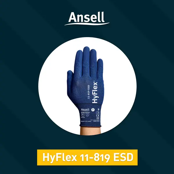 Ansell HyFlex 11-819 ESD handschoen