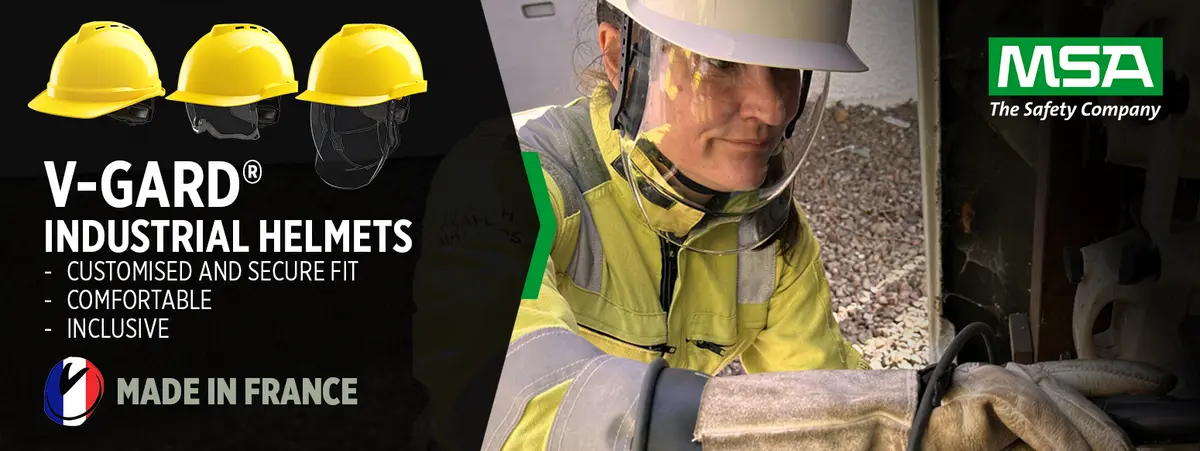 MSA- Get a head for Safety and Comfort with MSA’s V-Gard® helmets
