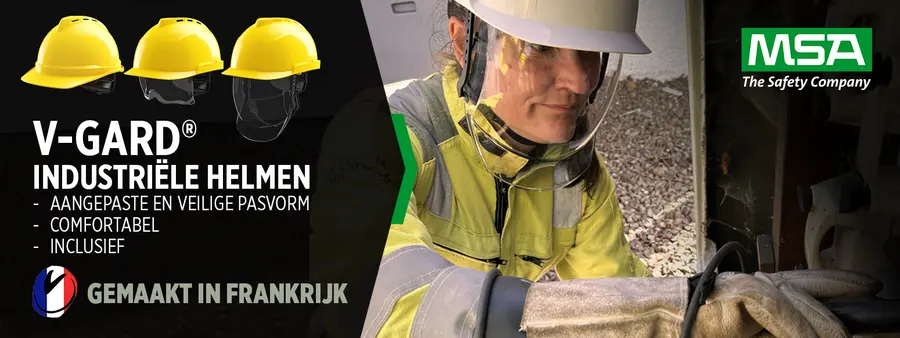 Ga voor veiligheid en comfort met MSA’s V-Gard® helmen