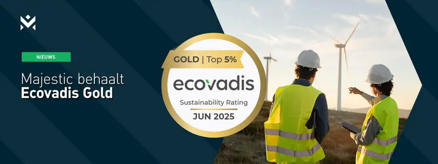Majestic behaalt Ecovadis Gold-status voor duurzaamheid
