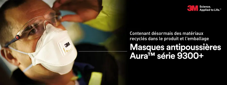 Masques antipoussières Aura™ série 9300+