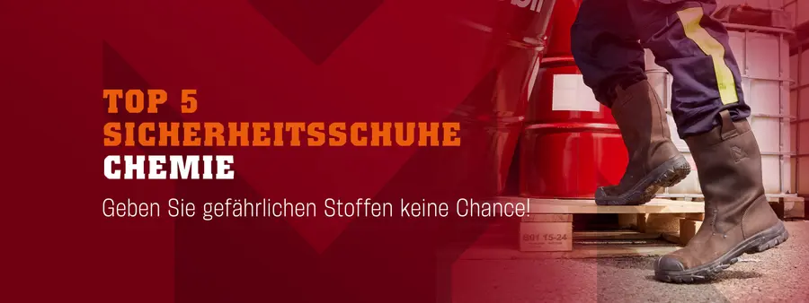 Top 5 Sicherheitsschuhe für den Chemiesektor