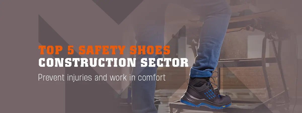 Top 5 safety shoes for the construction sector