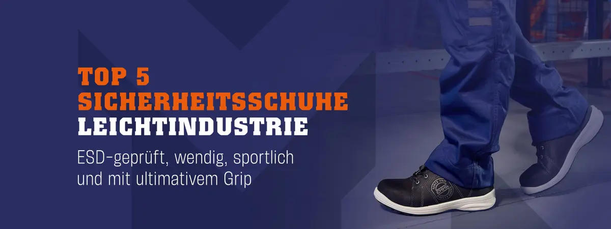 Top 5 der Sicherheitsschuhe für die Leichtindustrie