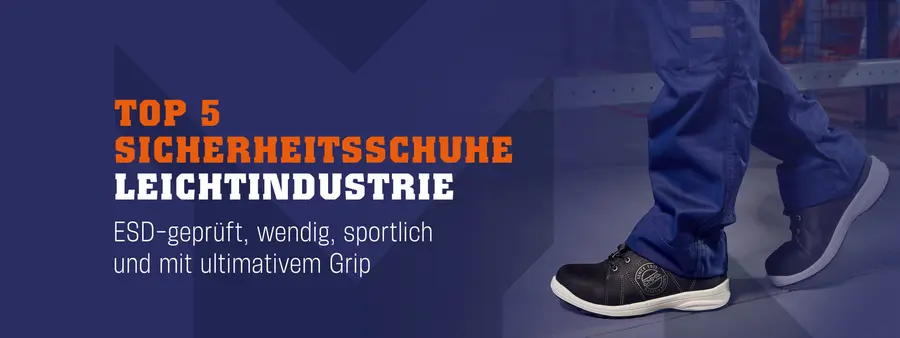 Top 5 der Sicherheitsschuhe für die Leichtindustrie