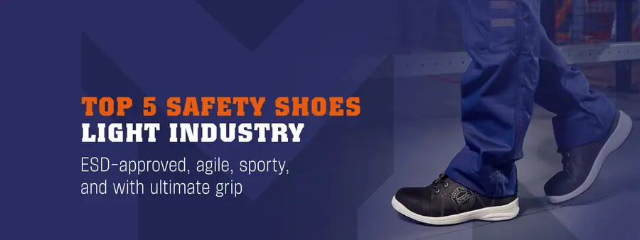Top 5 safety shoes for light industry