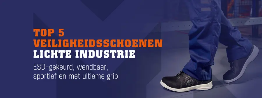 Top 5 veiligheidsschoenen voor de lichte industrie