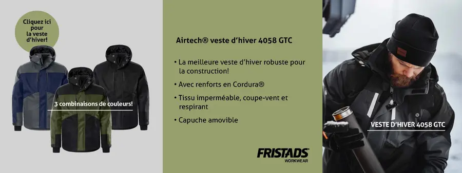 La meilleure veste d’hiver pour le travail dans la construction