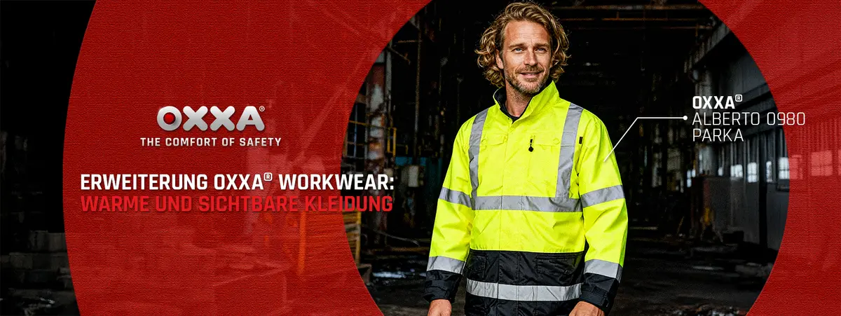 OXXA® Workwear Erweiterung: warme und gut sichtbare Arbeitskleidung für die Wintersaison