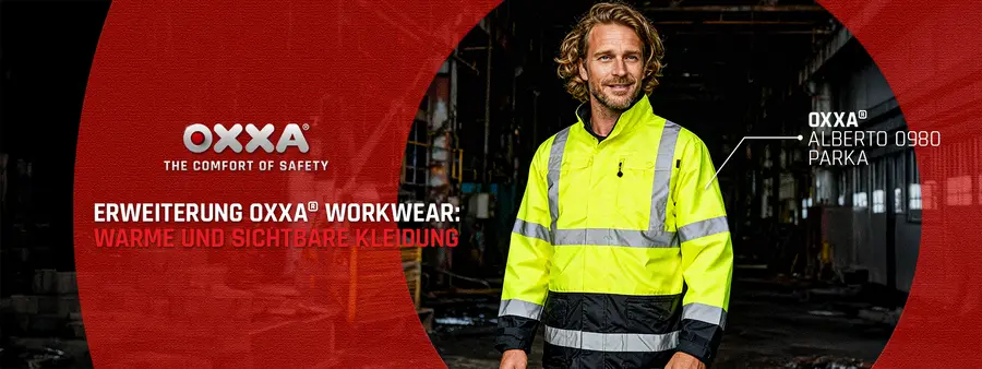 OXXA® Workwear Erweiterung: warme und gut sichtbare Arbeitskleidung für die Wintersaison