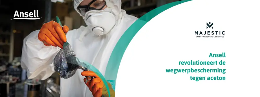 TouchNTuff™ 93-800: De eerste wegwerphandschoen op de markt met 15x langere weerstand tegen aceton