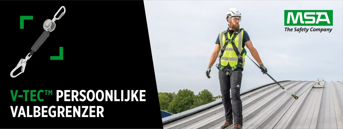 Blijf beschermd op hoogte met de V‑TEC® Personal Fall Limiter