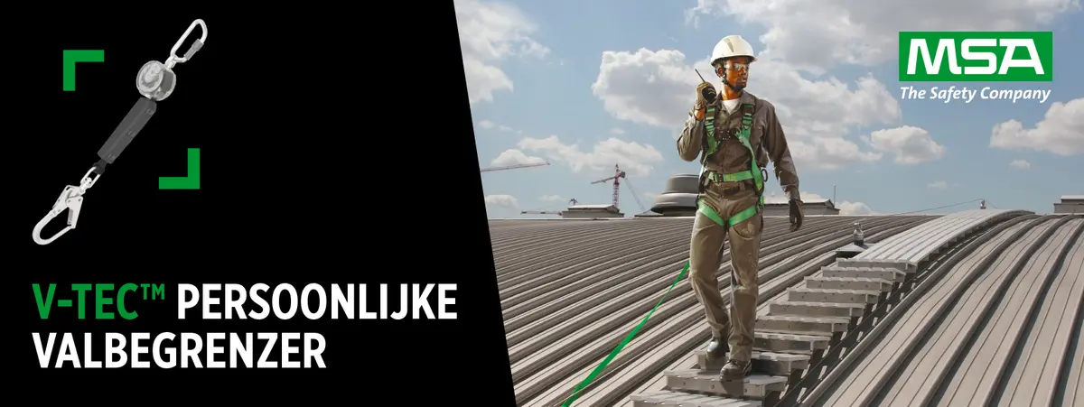 Blijf beschermd op hoogte met de V‑TEC® Personal Fall Limiter