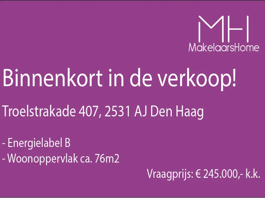 Troelstrakade 407, Den Haag