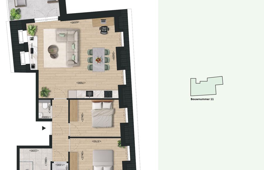 Appartement, bouwnummer 11 