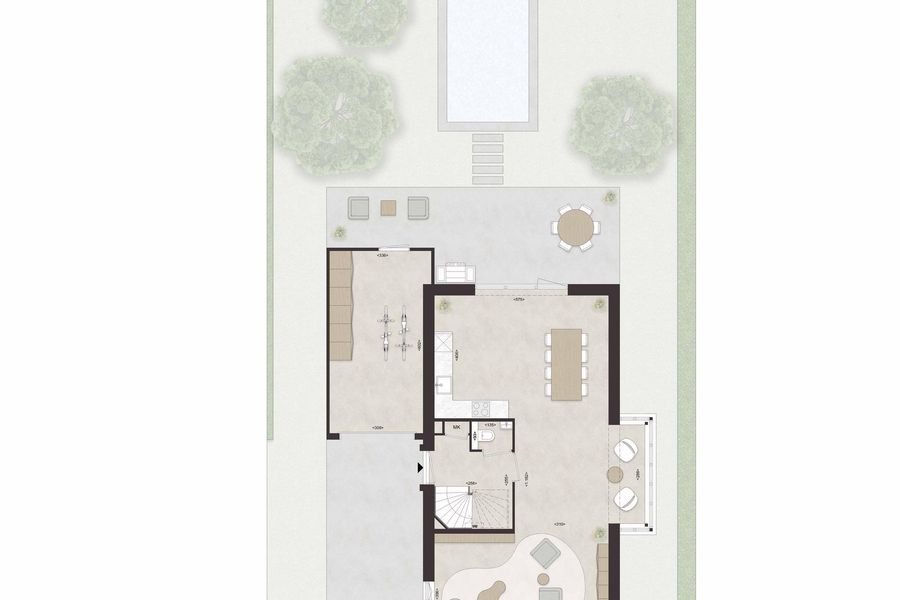 F60 - Vrijstaande villa met erker/zwembad, bouwnummer 46 