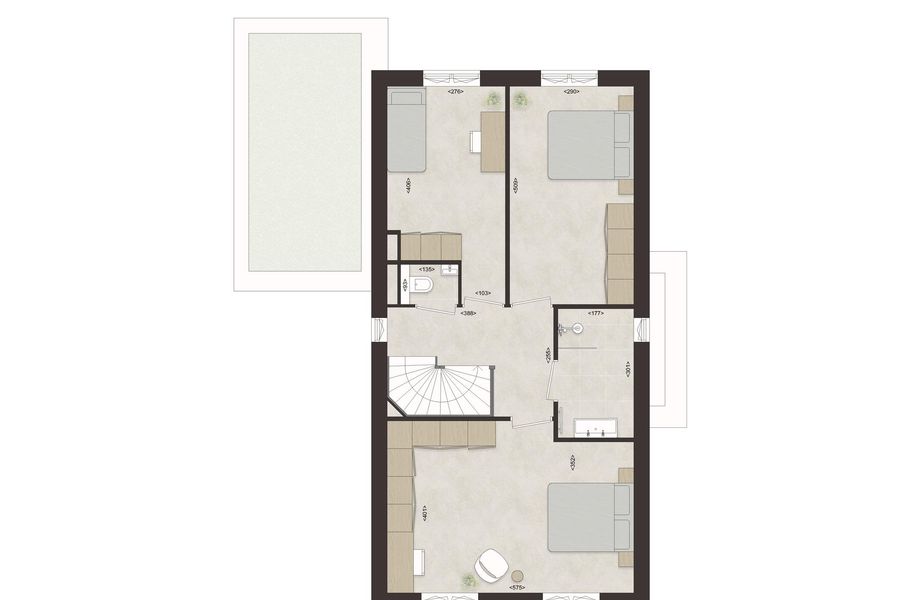 F60 - Vrijstaande villa met erker/zwembad, bouwnummer 46 