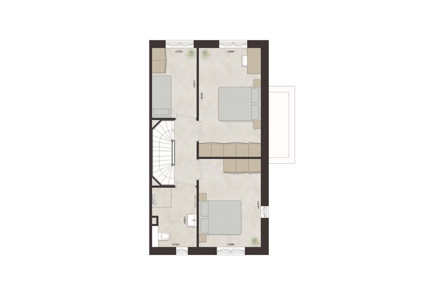 C54 - Royale hoekwoning dwarskap en erker, bouwnummer 18 