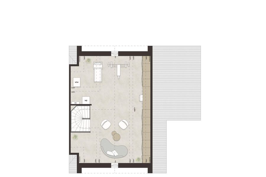 L72 - Royale hoekwoning dwarskap en uitbouw, bouwnummer 51 