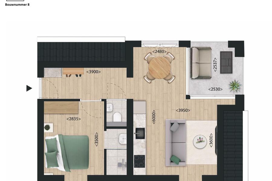 Appartement, bouwnummer 8 