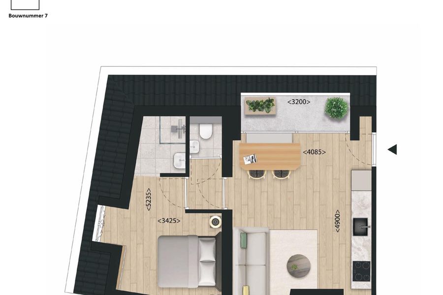 Appartement, bouwnummer 7 