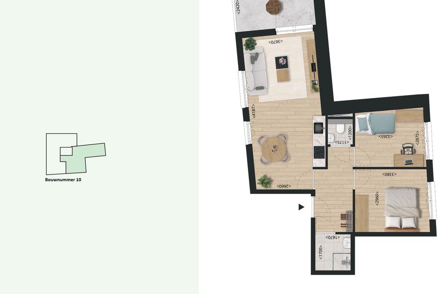 Appartement, bouwnummer 10 