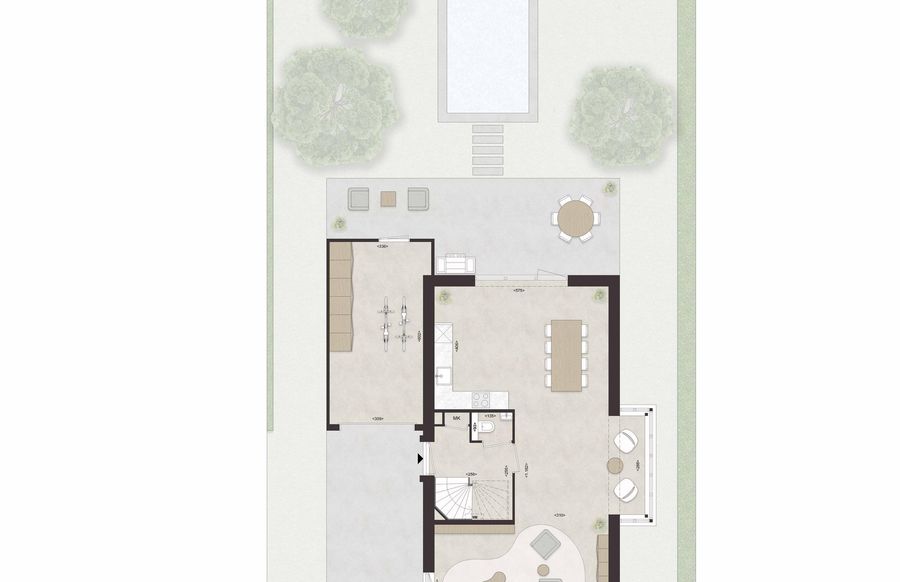 F60 - Vrijstaande villa met erker/zwembad, bouwnummer 46 