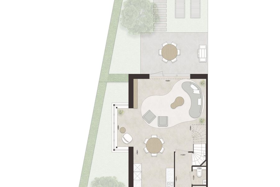 C57 - Royale hoekwoning dwarskap en erker, bouwnummer 25 