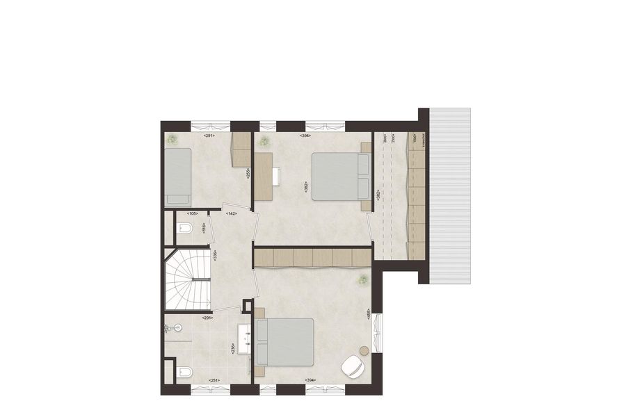 L72 - Royale hoekwoning dwarskap en uitbouw, bouwnummer 51 