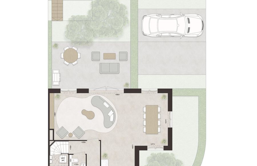 L72 - Royale hoekwoning dwarskap en uitbouw, bouwnummer 51 