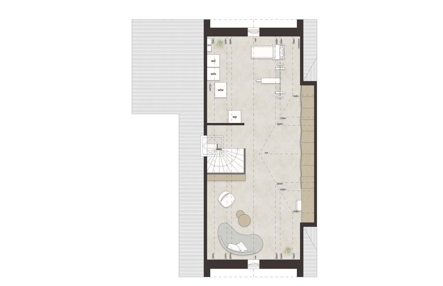 F60 - Royale hoekwoning dwarskap en uitbouw, bouwnummer 37 