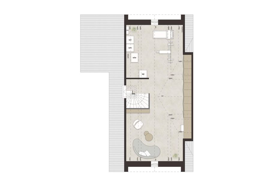 F60 - Royale hoekwoning dwarskap en uitbouw, bouwnummer 37 